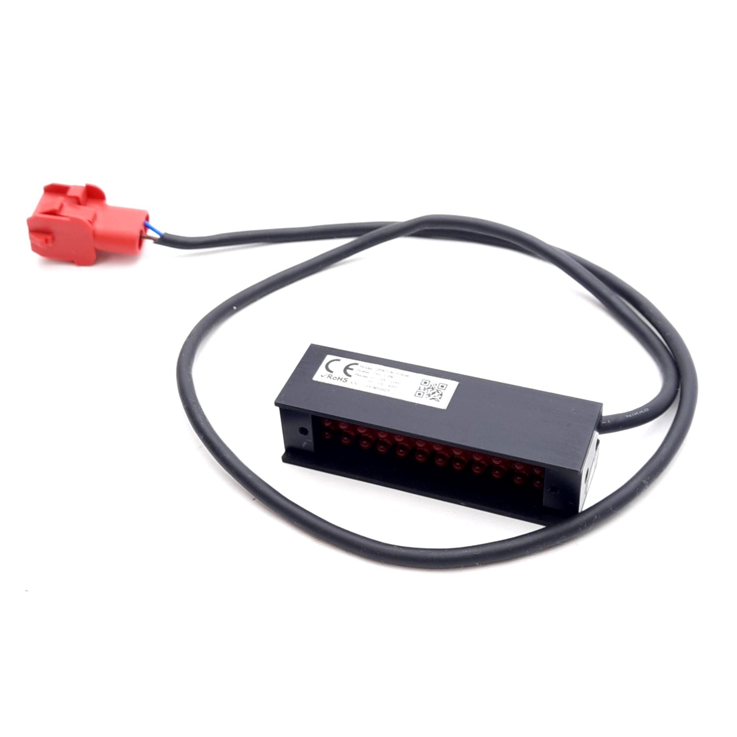 Used Omron QBR2-061016-66 LED Light Bar, 24VDC 2.4W, 61x17mm, 36 LEDs, Red 660nm
