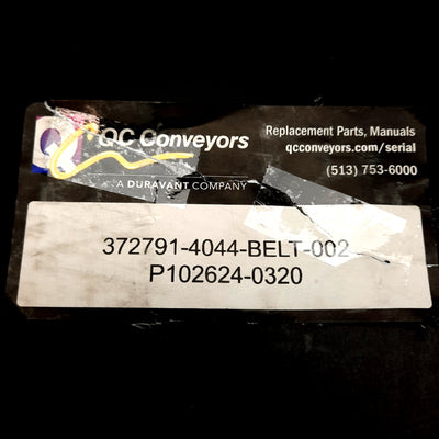 New QC Conveyors 372791-4044-BELT-002 Plastic Chain Conveyor, Flush Grid, 87in Long
