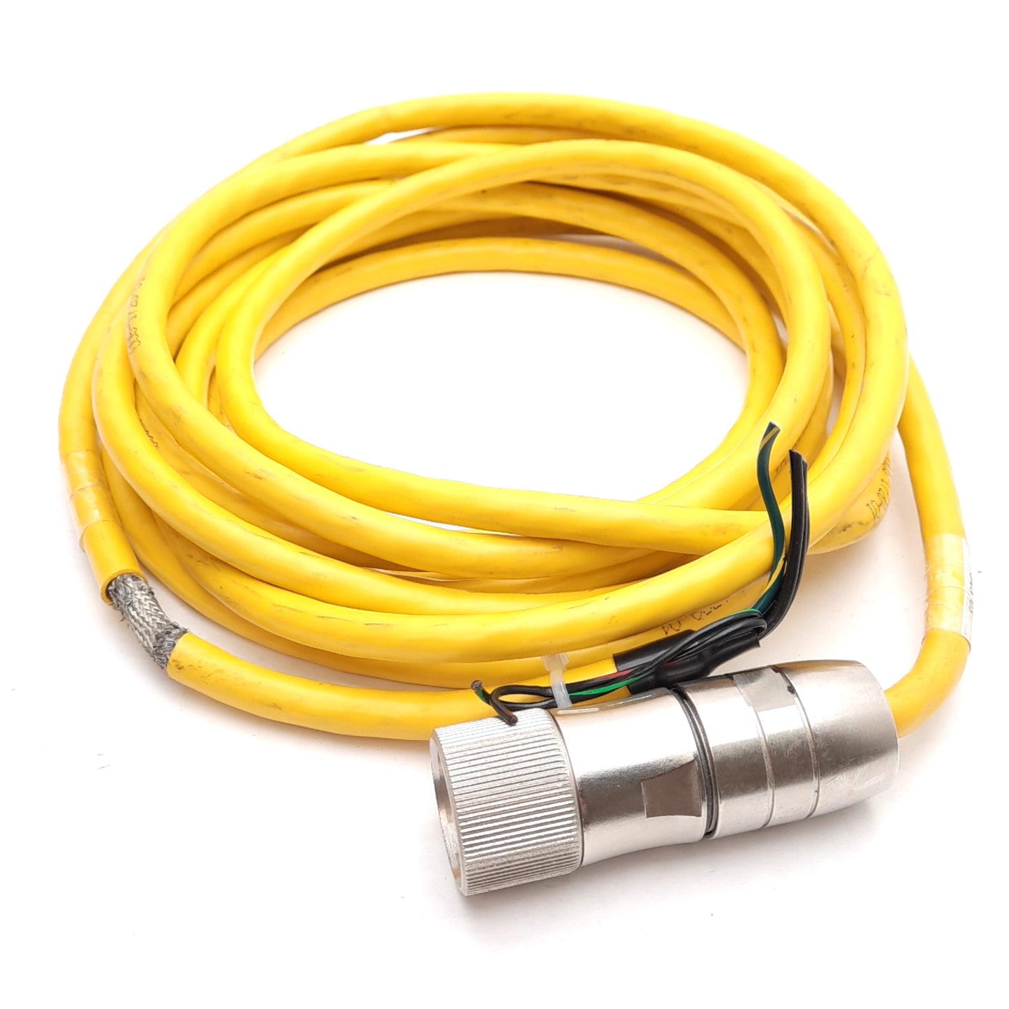 Used Parker 006-1720-01 Motor Power Cable, M23 6-Pin Female to Flying Leads, 4m