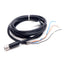 Used Telemecanique XSZ-TCT10 Transmitter Cable, M12 5-Pin Female to Flying Leads, 2m