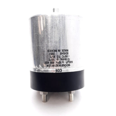 Used Cornell 947D681K801BFJSN DC Link Capacitor, 680µF, 800VDC, 72Arms, ø90mm, M8