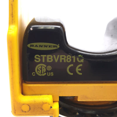 Used Banner STBVR81Q Self-Checking Optical Touch Button, 20-30V, 5-Pin Mini-Style QD