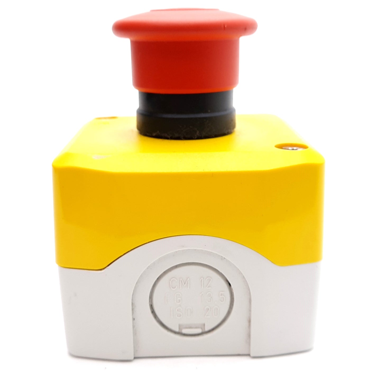 Used Telemecanique XAL-K198H7 Push-Pull E-Stop & Enclosure, 2NC DPST, 120VAC/125DC