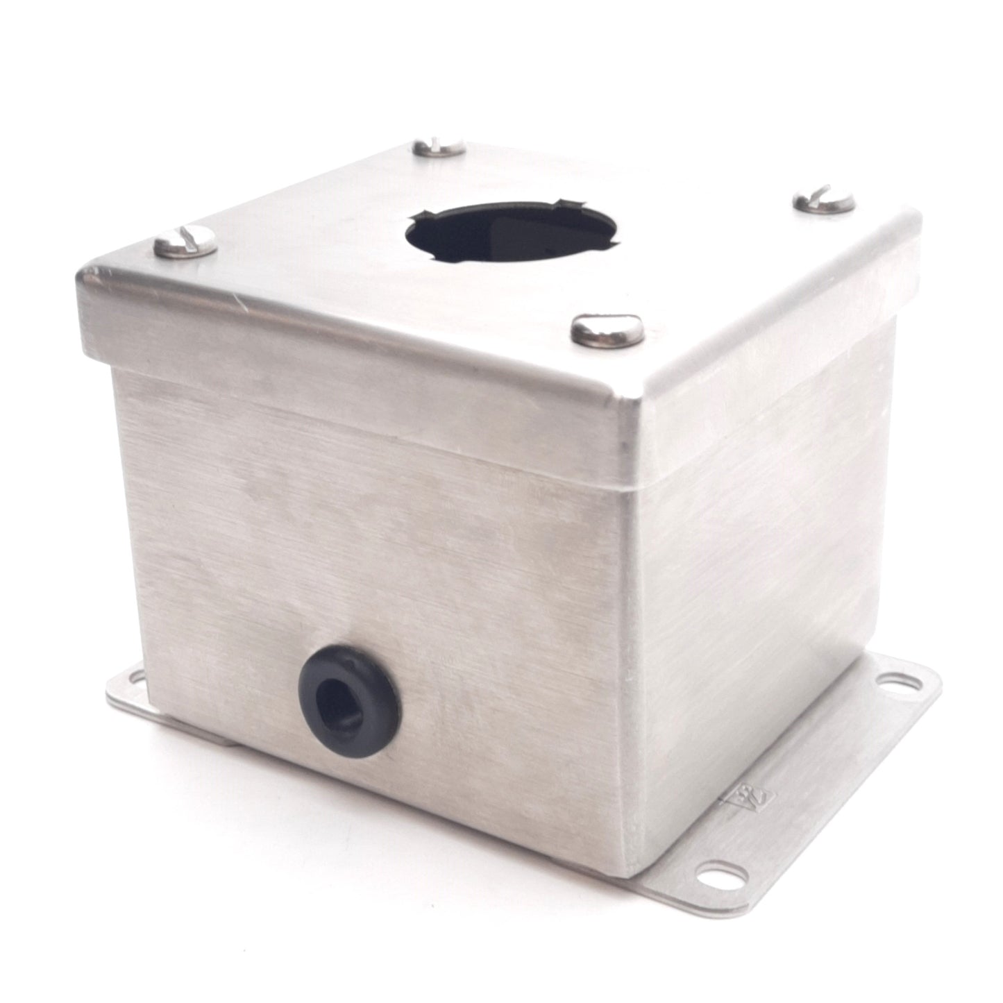 Used Hoffman E1PBSS Stainless Steel Pushbutton Enclosure, 30mm, IP66, 3.5x3.25x2.75in