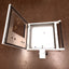 Used Hoffman CP556018B HMI Enclosure, 22.5x21.63x7in, 11x13.5in Cutout, ø30mm Holes