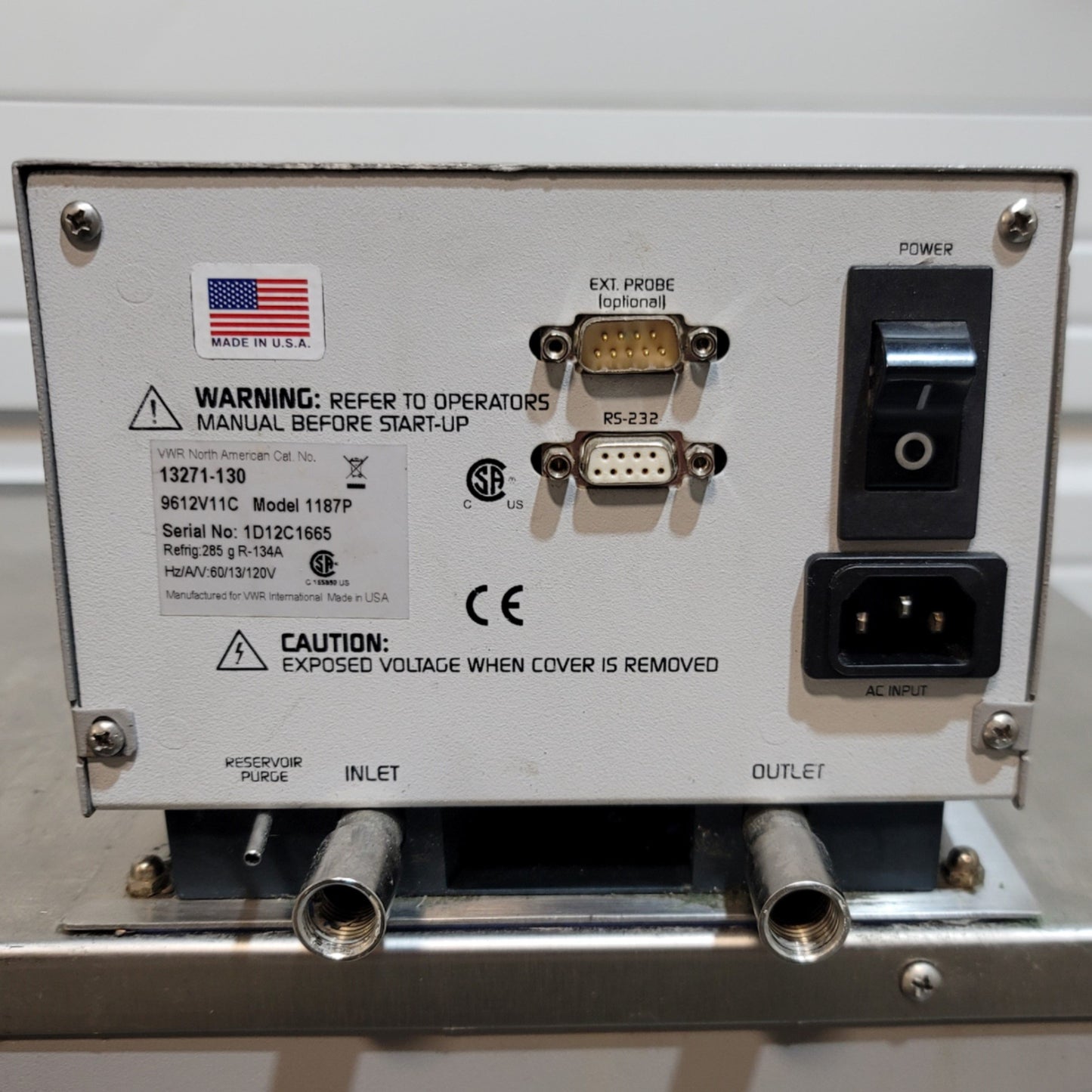 Used VWR 13271-130 Signature Refrigerated Heating Circulating Bath 28 Liters, 120VAC