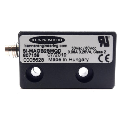 New Banner SI-MAGB2SMQD Magnetic Safety Interlock Switch, 4-Pin M8 QD, 30VAC/60VDC