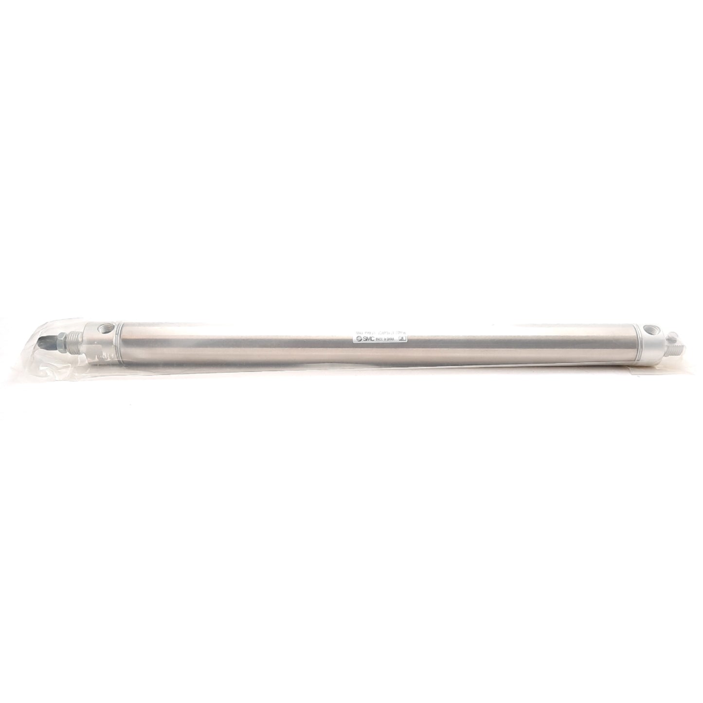 Used SMC NCDMC106-1200C Stainless Steel Cylinder ø1-1/16in Bore 12in Stroke 1/8in NPT