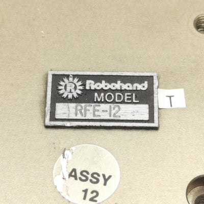 Used Robohand RFE-12 Feed Escapement 1" Stroke, 2-Finger, 50lb Thrust, 0.787" Bore