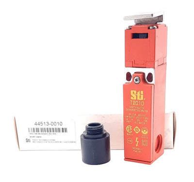 New Omron 44513-0010 STI T2010 Safety Interlock Switch w/Key 250V AC 2A 1NO&NC M16