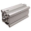 New SMC CQ2A80-125DCZ Compact Cylinder, ø80mm Bore, 125mm Stroke, 1.0MPa, Rc3/8