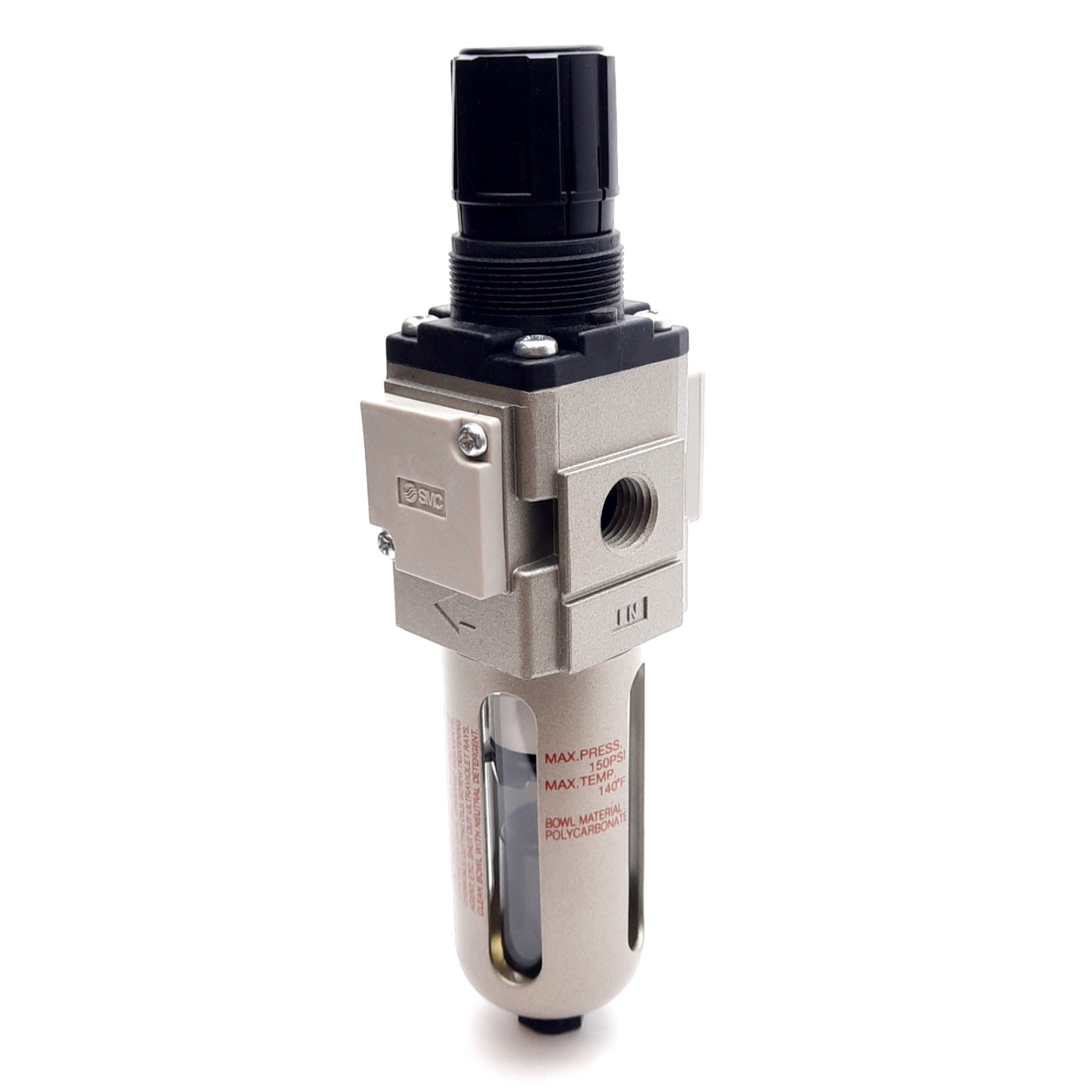 New SMC AW20-N02CE-CZ Pneumatic Filter Regulator, 5µm, 7-125psi, 1/4in NPT
