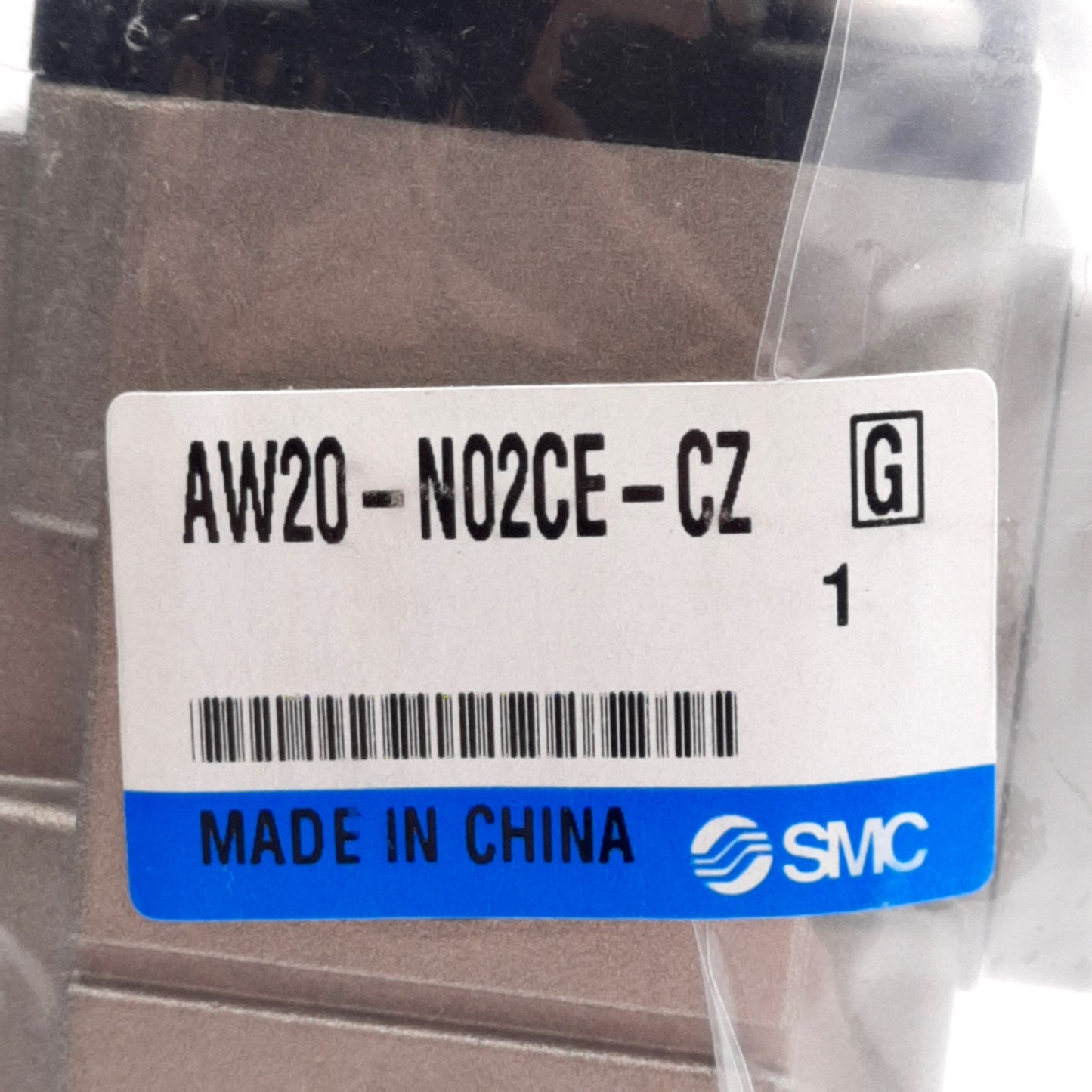 New SMC AW20-N02CE-CZ Pneumatic Filter Regulator, 5µm, 7-125psi, 1/4in NPT