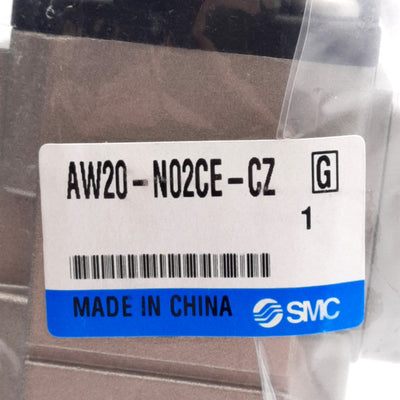 New SMC AW20-N02CE-CZ Pneumatic Filter Regulator, 5µm, 7-125psi, 1/4in NPT