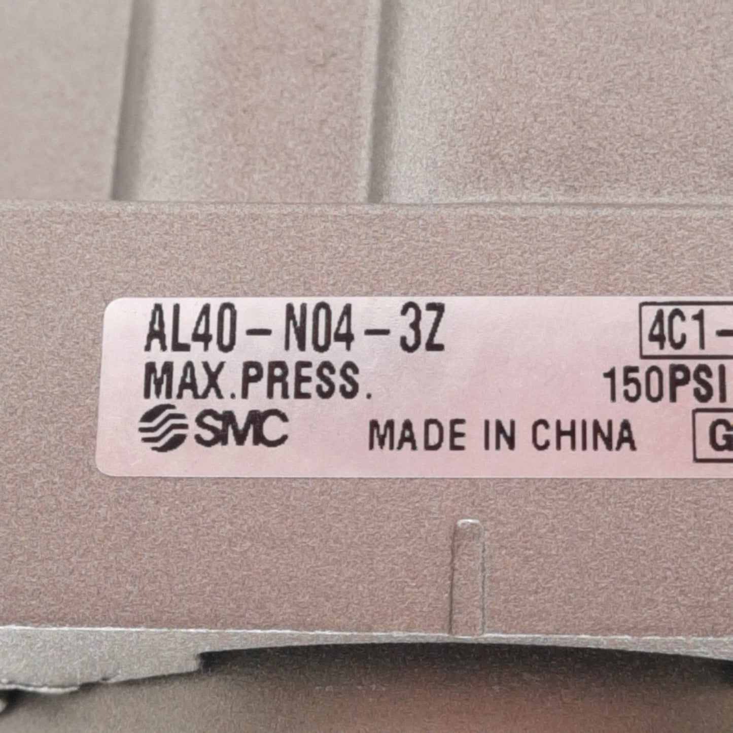 Used SMC AL40-N04-3Z Pneumatic Oil Lubricator, Drain Cock, 150psi, 1/2in NPT