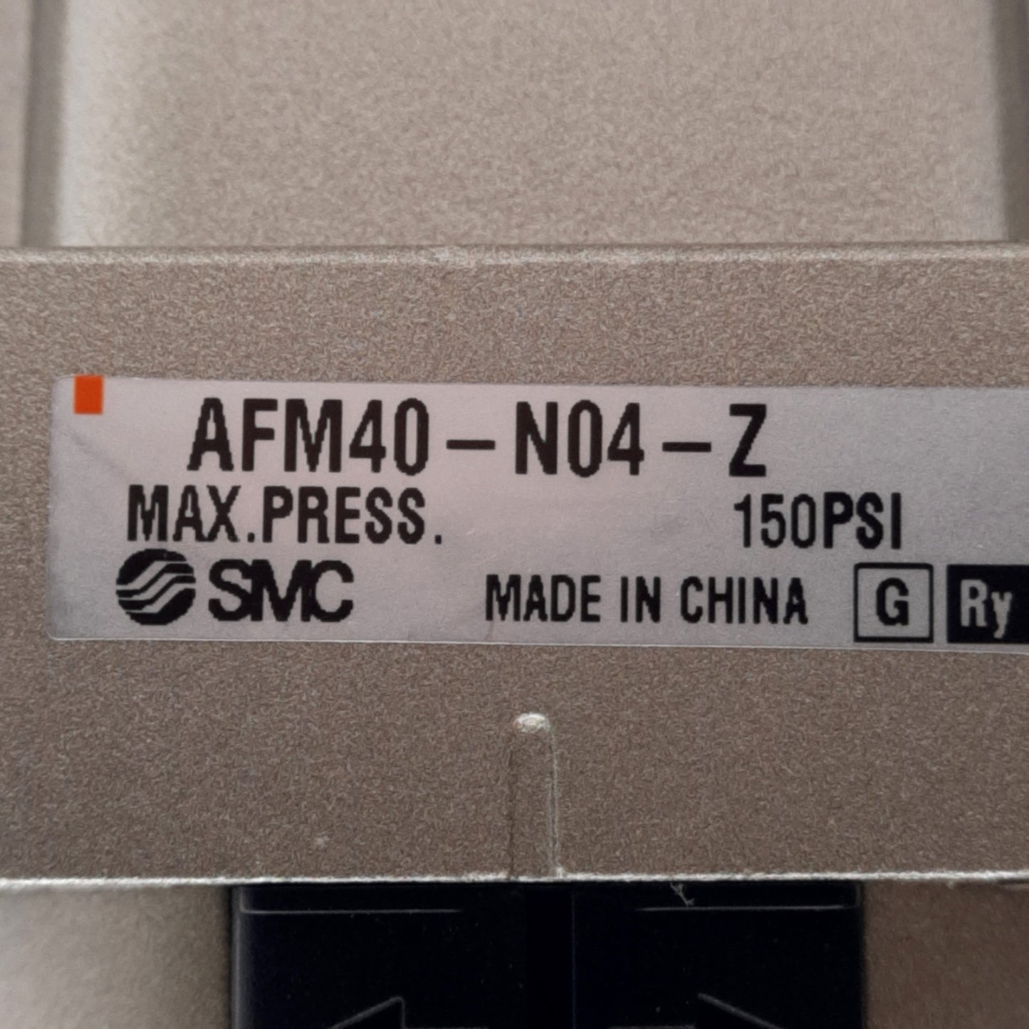 Used SMC AFM40-N04-Z Mist Separator Module, 1/2in NPT Ports, 150psi, 0.3µm Filtration
