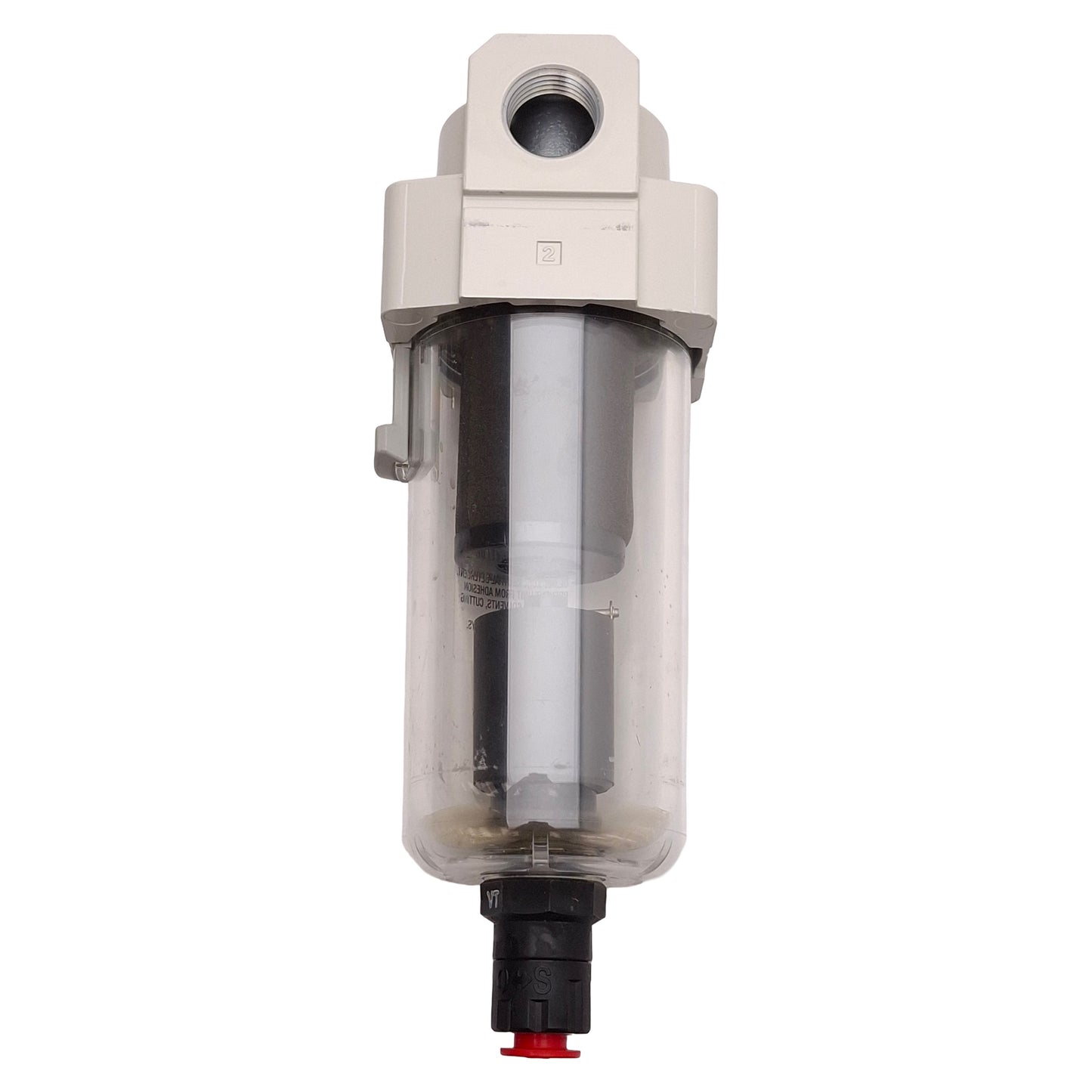 Used SMC AFD40-N04D-Z-A Micro Mist Separator, 150psi, 1/2in NPT, Auto-Drain N.O.