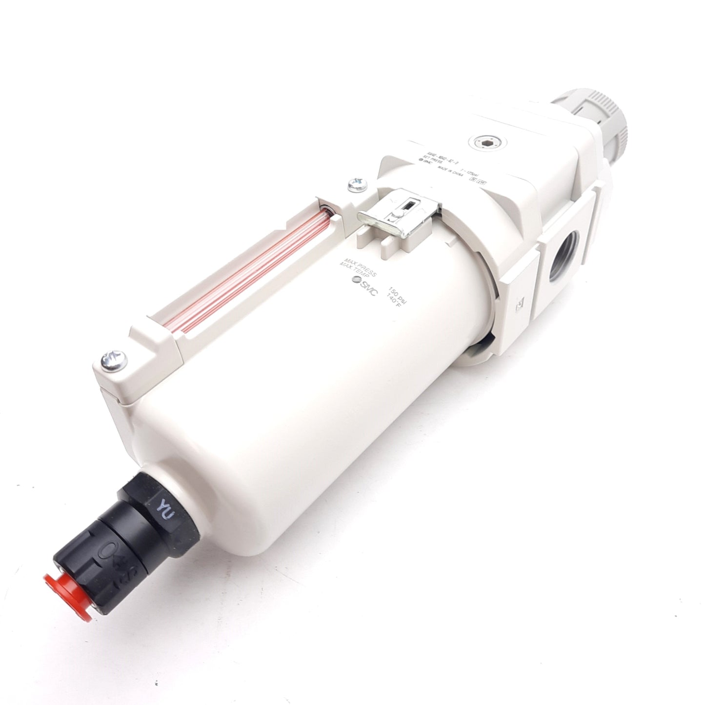 New – Open box SMC AW40-N04D-8Z-D Filter Regulator, 5µm, 7-125psi, 1/2in NPT, ø3/8in One-Touch