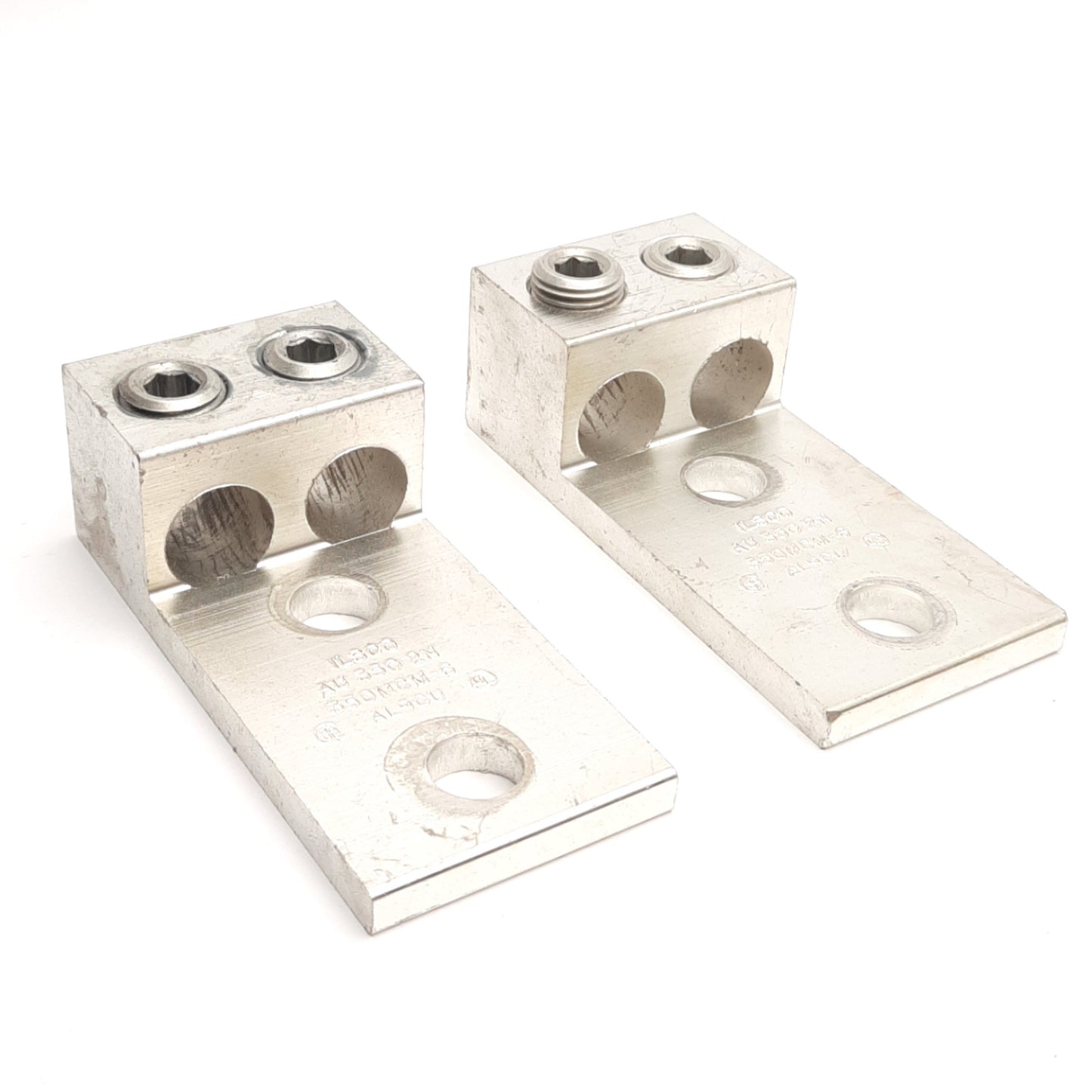 Used Lot of 2 Ilsco AU3502N Aluminum Mechanical Lug, 5/16" Drive, 2-Ports