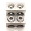 Used Brumall 600T-4 Panelboard Lugs, SL-11 Series, Tinned Aluminum, 4-Lug, 600MCM-2