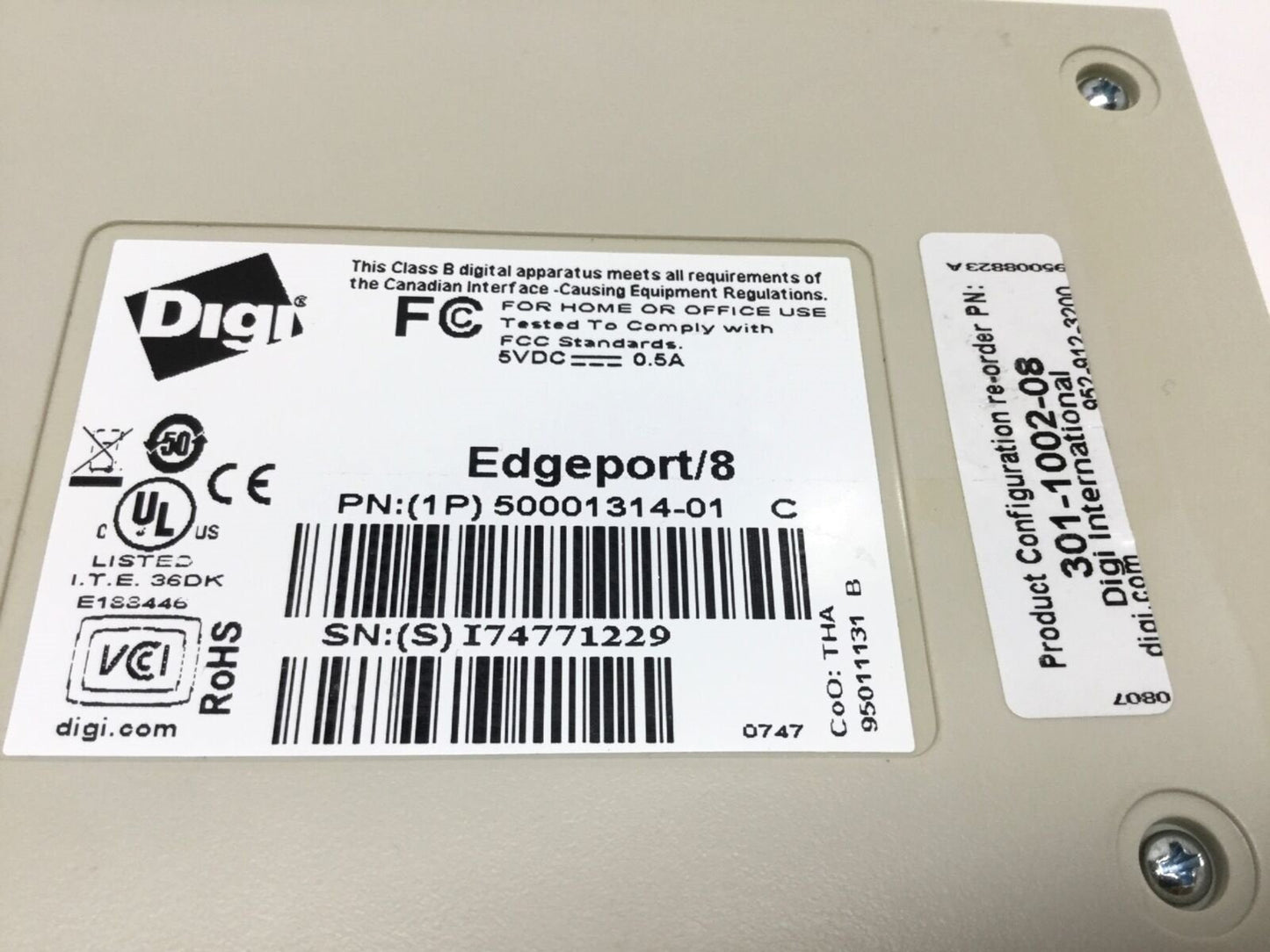 Used Digi 50001314-01 Edgeport/8 USB-to-Serial Converter Adapter 8-Port RS-232, DB9