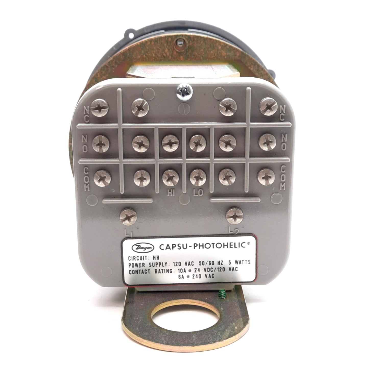 New – Open box Dwyer 43100 Capsu-Photohelic Pressure Switch/Gauge 100in w.c. 1/4in NPT 120VAC