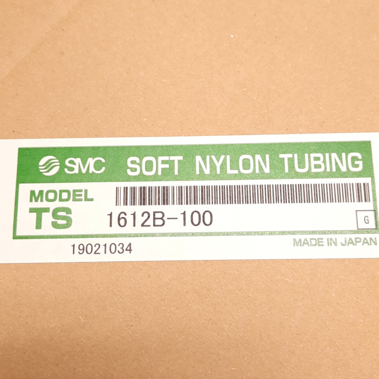 New SMC TS1612B-100 Soft Nylon Tubing, Black, ø16mm OD ø12mm ID, 1.0MPa, 100m Long