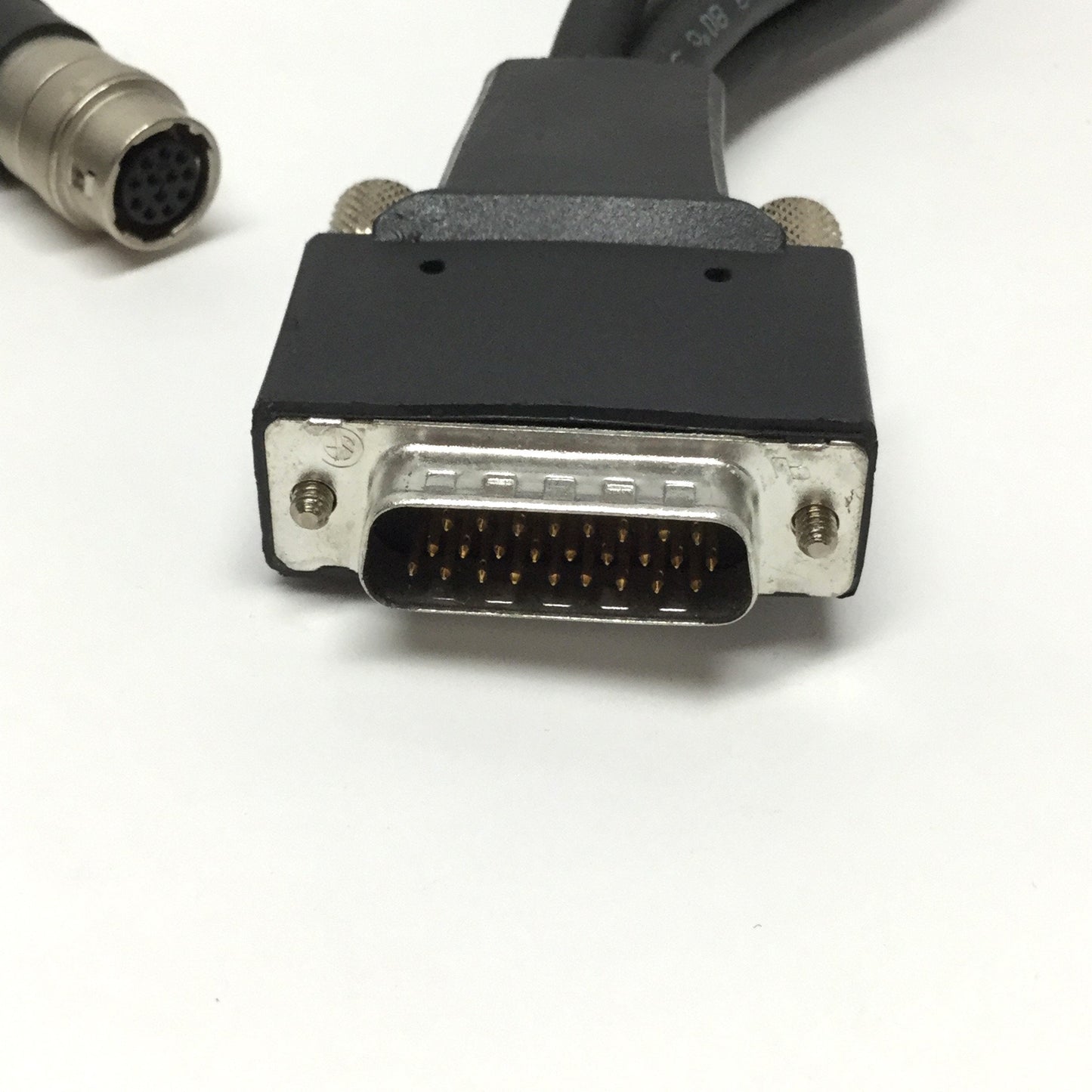 Used Cognex 300-0232-015R MVS Camera Quad Breakout Cable DB26 to 4x 12-Pin Hirose 15"