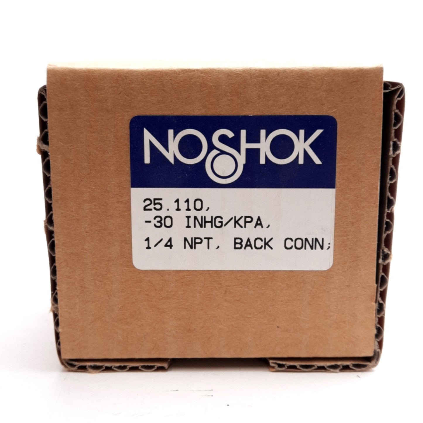 New Noshok 25-110-30vac Pressure Gauge, -30~0inHg/-100~0kPa, 1/4in NPT Male