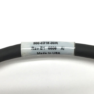 Used Cognex 300-0316-30R Machine Vision XC Camera Cable, 30ft Long, 12-Pin Hirose M-F
