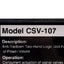New Mead CSV-107 Mechanical Air Control Valve, 70-100psi, ø5/32in Push-to-Connect