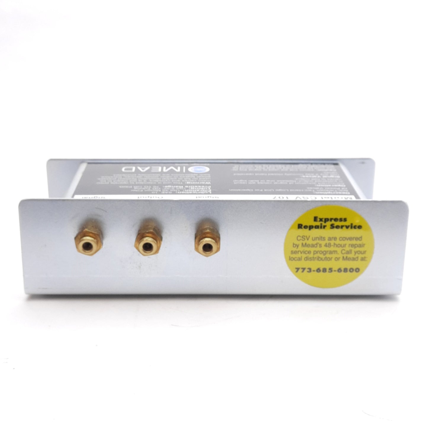 Used Mead CSV-107 Mechanical Air Control Valve 70-100psi, ø5/32in Push-to-Connect