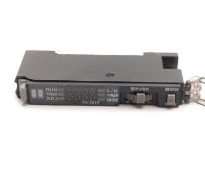 Used SUNX FX-301P Fiberoptic Sensor 12-24VDC PNP Light/Dark On 4 Digit LED