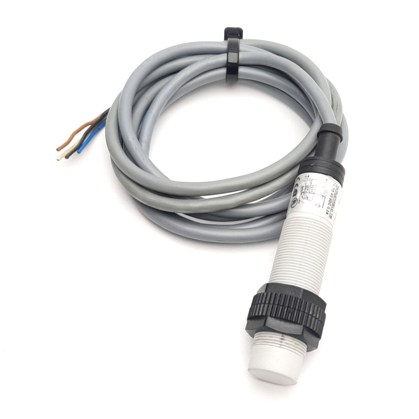 Used Carlo Gavazzi CA18CLN12PA Proximity Sensor, 12mm Range, 0-40VDC, PNP Output, M18