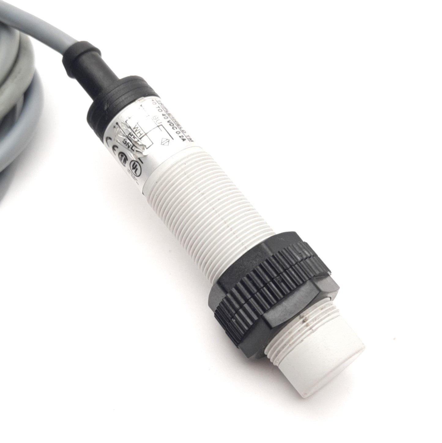 Used Carlo Gavazzi CA18CLN12PA Proximity Sensor, 12mm Range, 0-40VDC, PNP Output, M18