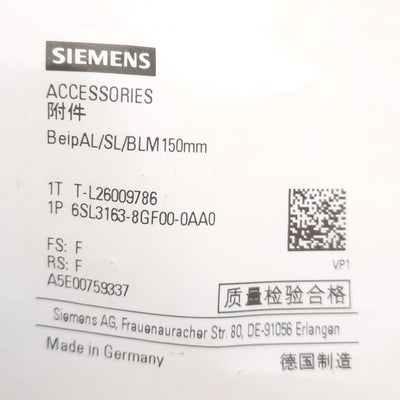 New Siemens 6SL3163-8GF00-0AA0 Sinamics S120 Terminal Kit, ALM/SLM/BLM 150mm