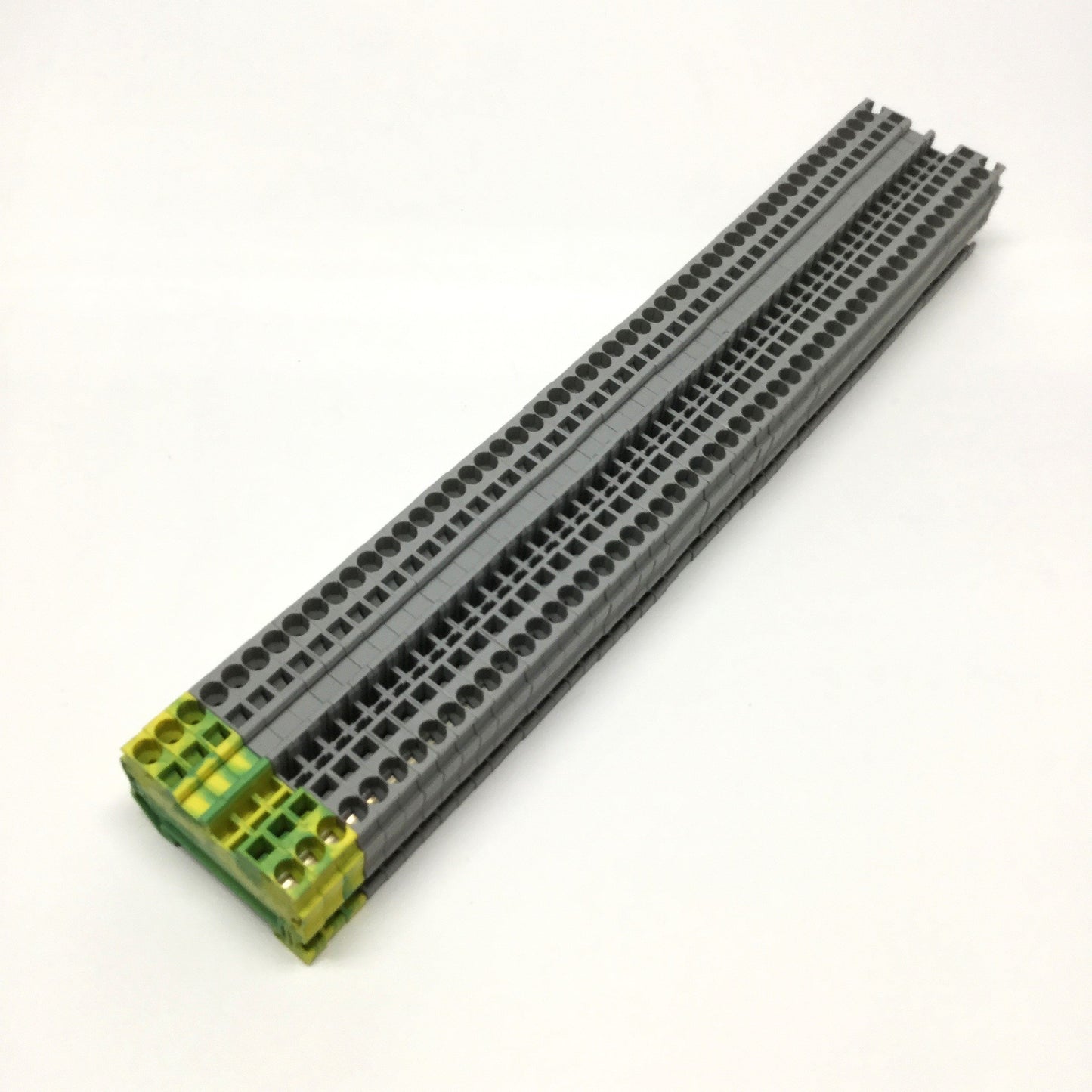 Used Lot of 49 Phoenix Contact ST 4 Feed-Thru Spring Cage Terminal Blocks w/3x Ground