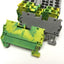 Used Lot of 49 Phoenix Contact ST 4 Feed-Thru Spring Cage Terminal Blocks w/3x Ground