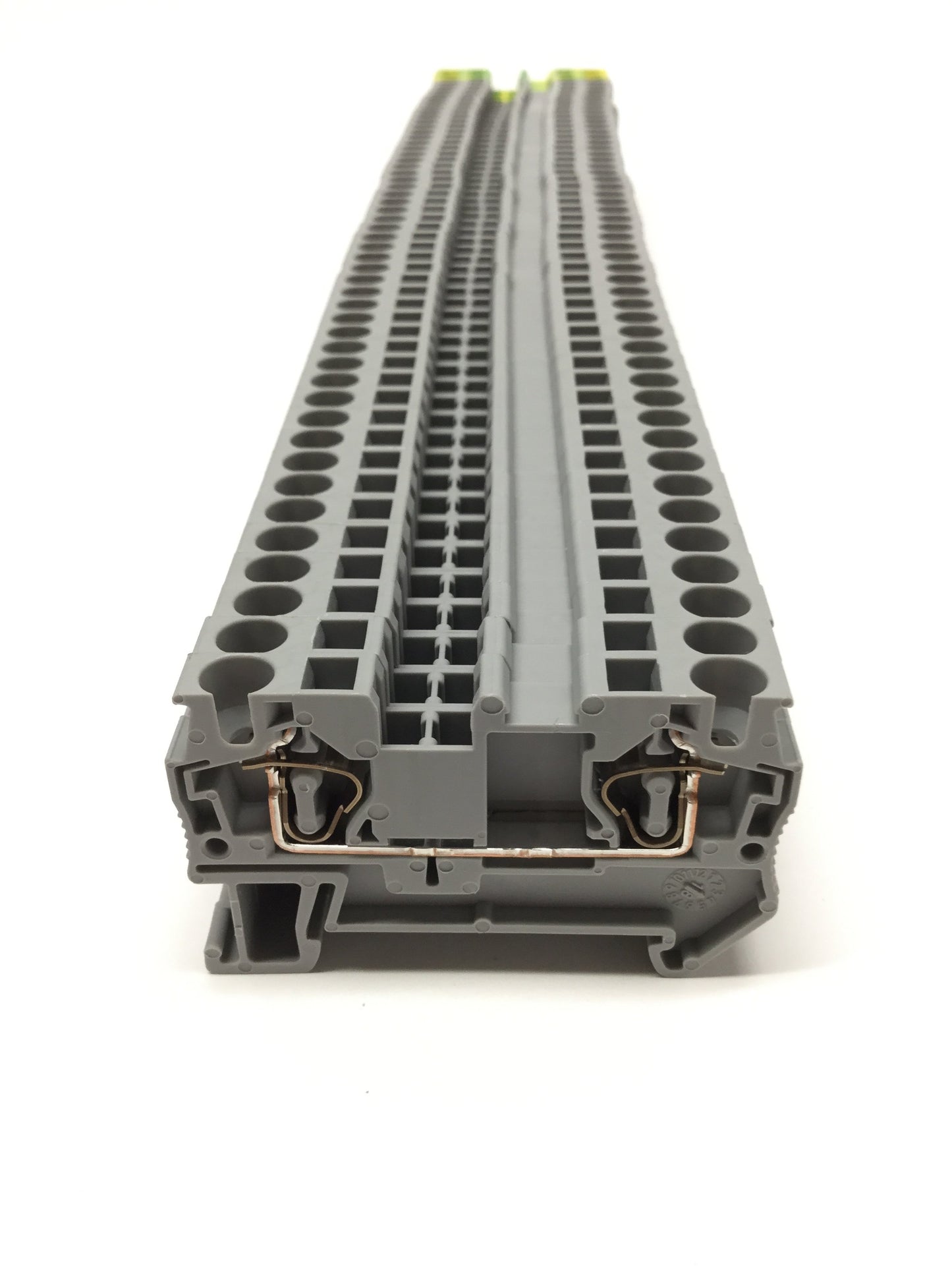 Used Lot of 49 Phoenix Contact ST 4 Feed-Thru Spring Cage Terminal Blocks w/3x Ground