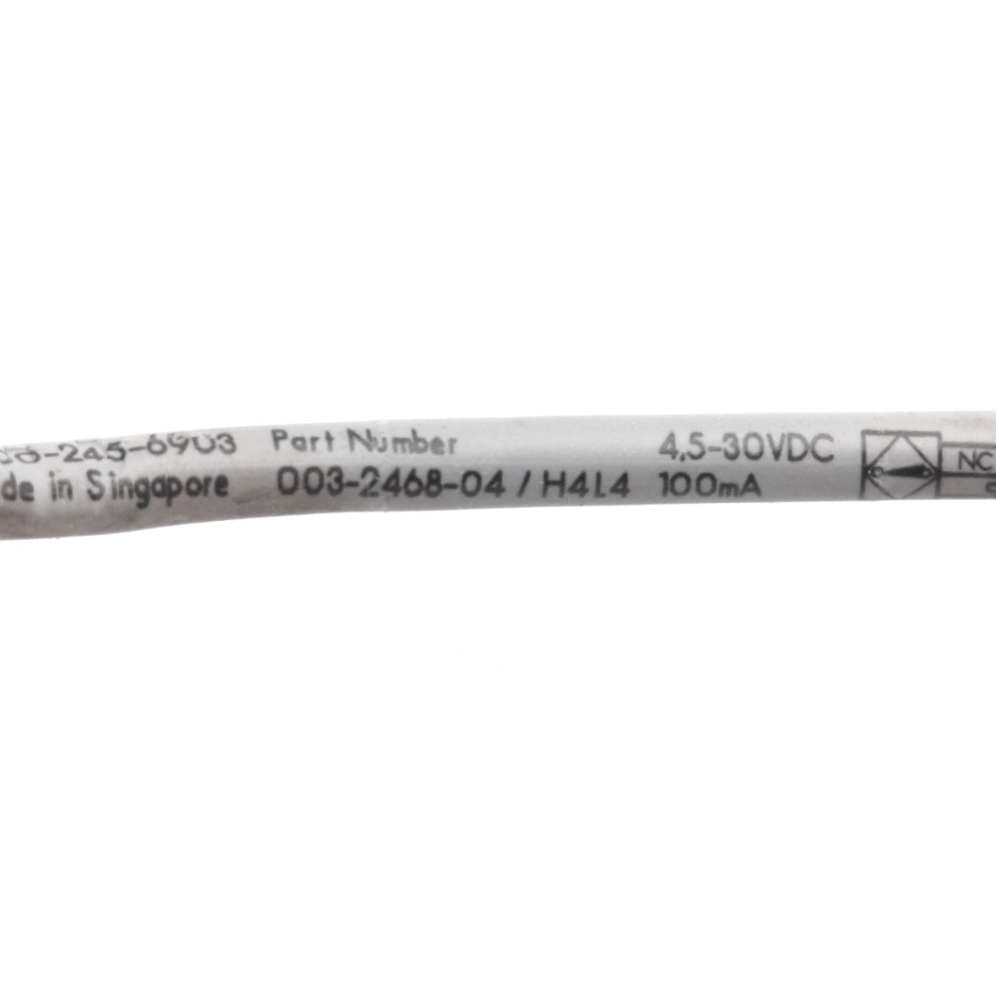 Used Parker 003-2468-04/H4L4 Hall-Effect Sensor, 4.5-30VDC, 100mA, Normally Open PNP