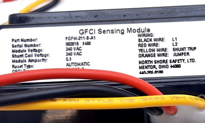New – Open box North Shore Sensata Airpax PGFM-211-B-A1 Ground Fault Protection Relay 120VAC