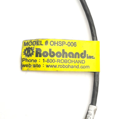 Used Robohand OHSP-006 Magneto Resistive Sensor, W/ QD, 4.5-30VDC, PNP, M8 3-Pin