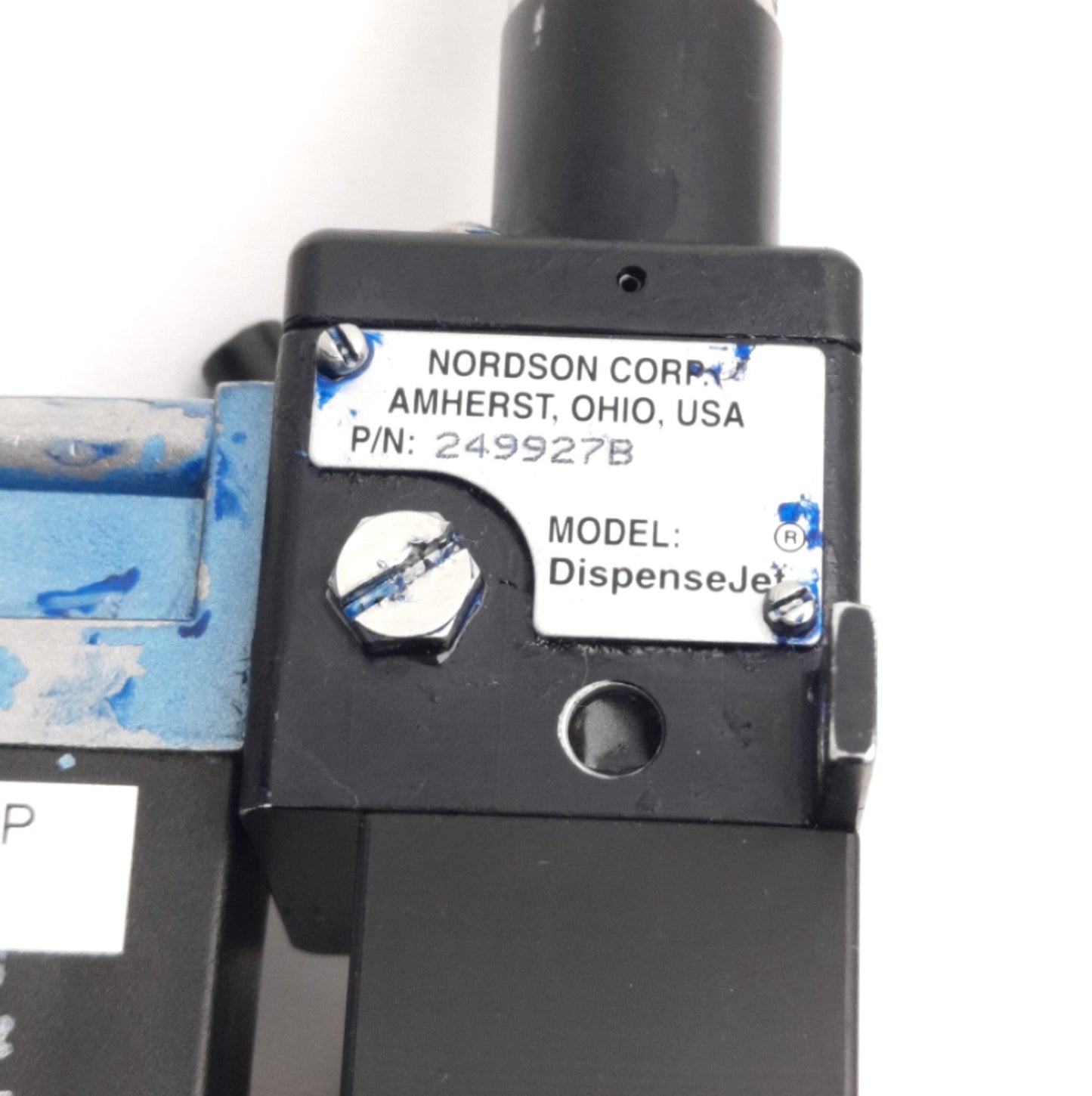 Used Nordson 249927B DispenseJet Non Contact Jet, 24VDC Coil Voltage, 100 Psi Max