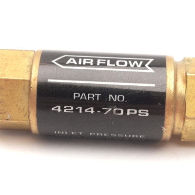 Used Coilhose Pneumatics 4214-70PS In-Line Regulator 70psi Range 150psi Max, 1/4" NPT