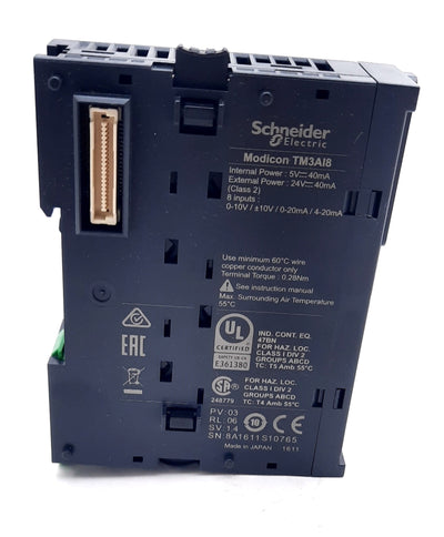 New Schneider Electric TM3AI8 Analog Input Module 8 Input 24VDC 10mA NPN