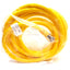New Mencom MIN-5MFP-15 Cordset Yellow PVC, 600V 8A, 5-Pole 7/8in Male & Female, 15ft