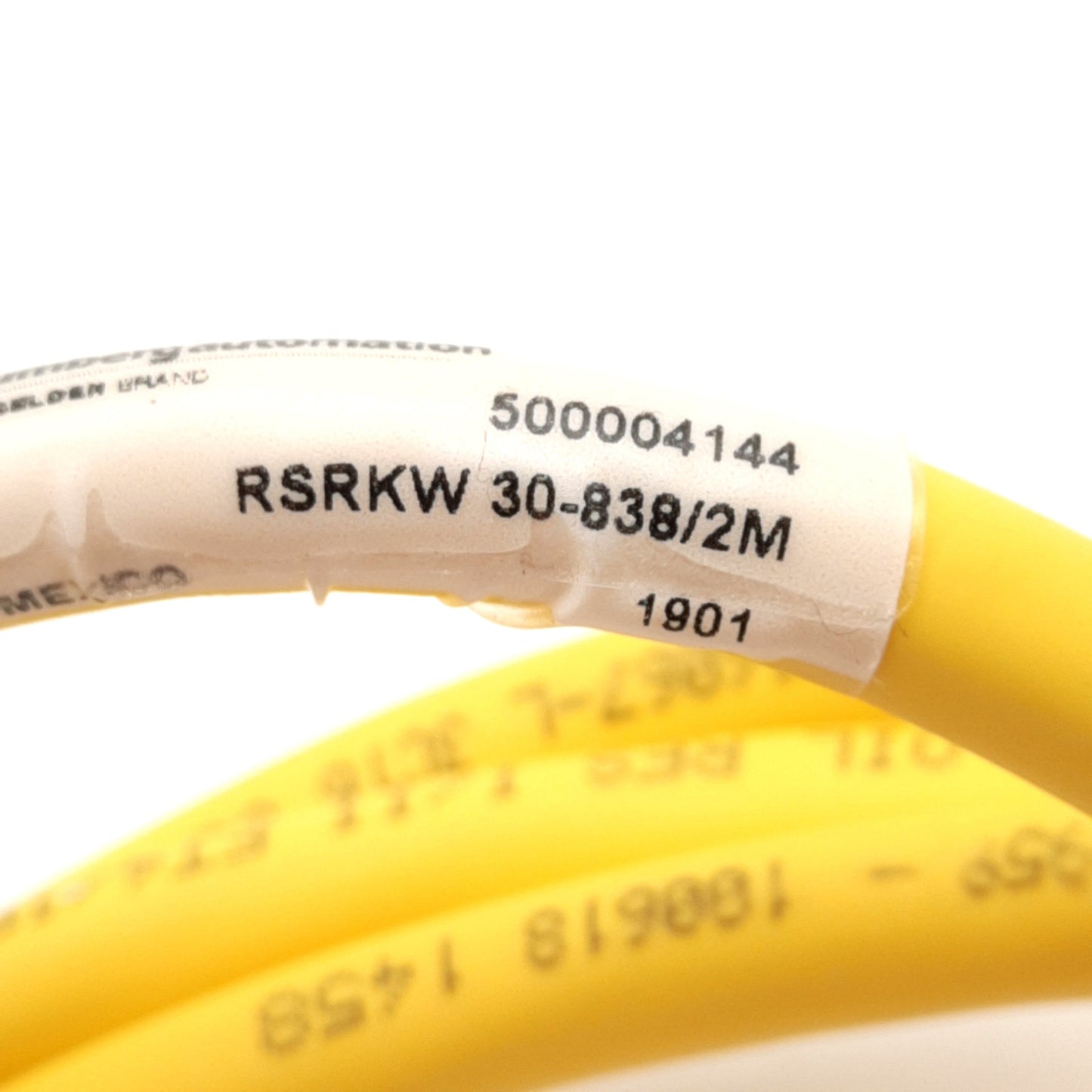 New Lot of 5 Lumberg RSRKW 30-838/2M Cordset, Mini 7/8in 3-Pole, 8A 600V, 2m