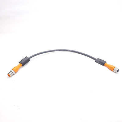 New – Open box Lumberg RST 8-RKT 8-282/0.3M Cordset, 2A 30V, M12 8-Pin Male to Female, 0.3m