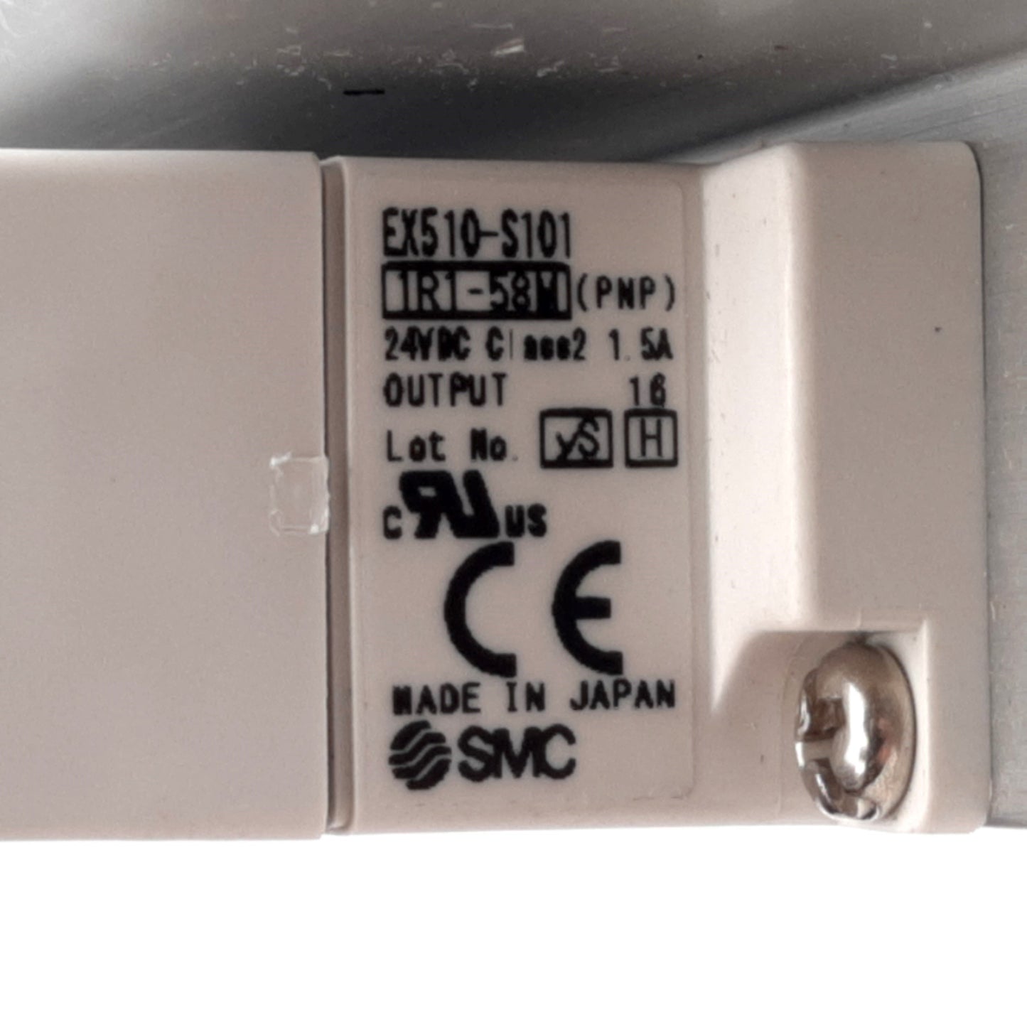 Used SMC SS5Y3-51S5N-08D-N7N EX510 Manifold Assembly, 8-Station, ø1/4in One-Touch