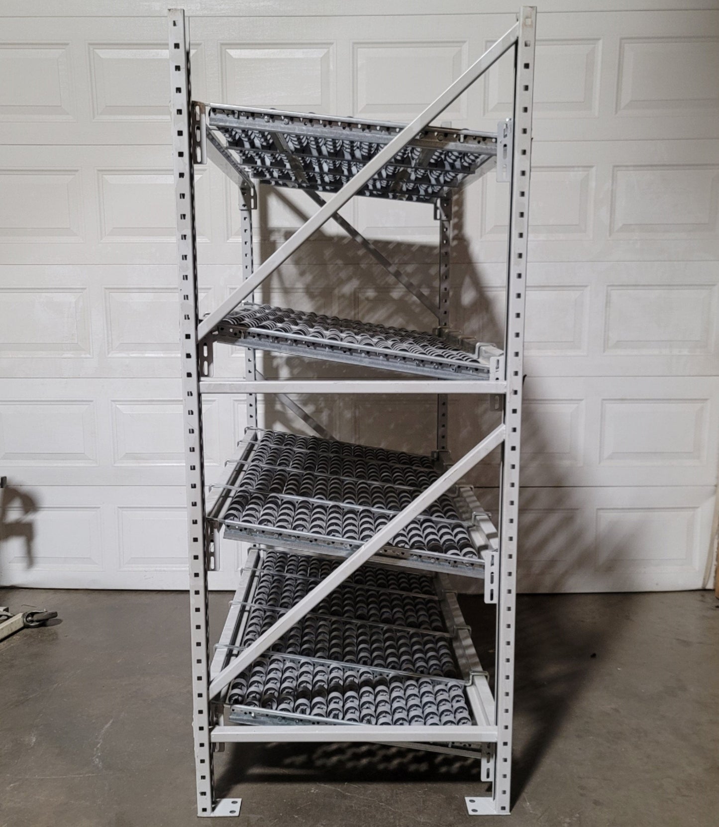 Used Concentric Storage Systems Dura-Flo Carton Flow Rack System 4 Level 5' x 3' x 7'